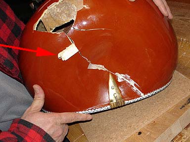 Sitar repair - Adhesive work 1