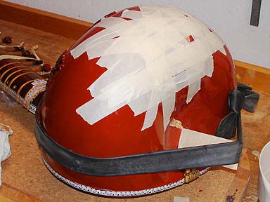 Sitar repair - Adhesive work 13